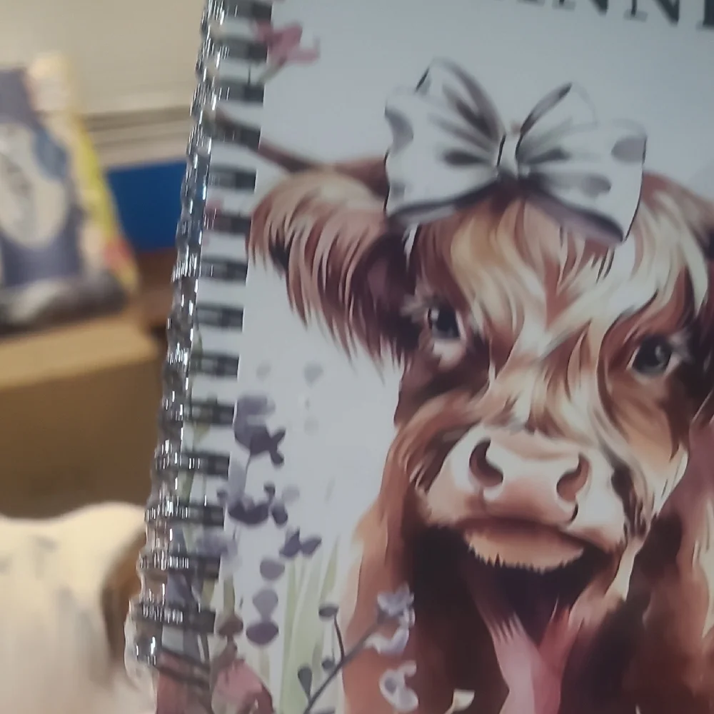 2026 Monthly Planner with Cow Design